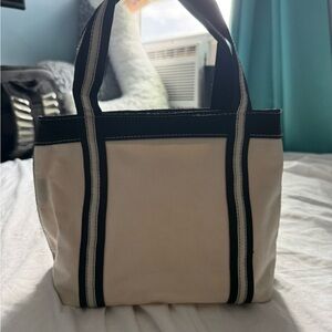 Stylish Black and Cream Tote Bag
